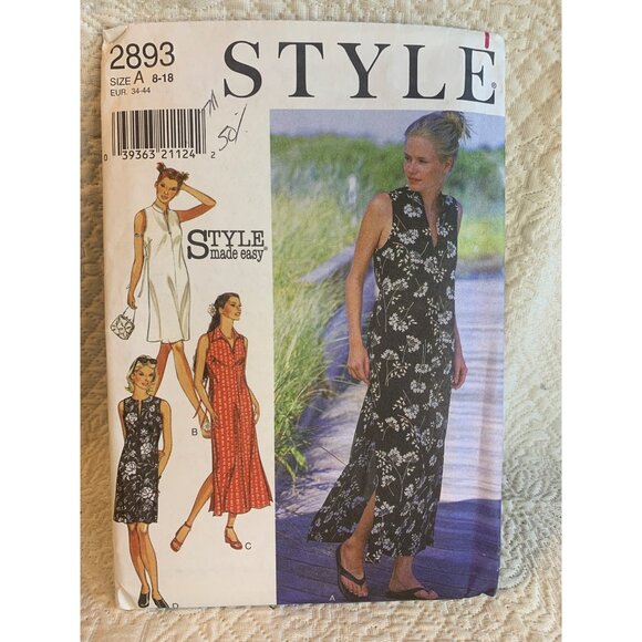 Style Misses Blouse Camisole Sewing Pattern sz 8-18 2893 - uncut - Picture 8 of 9